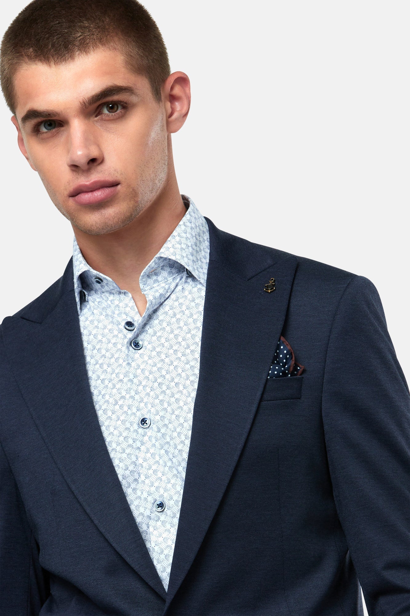 Travis Nathan Slim Fit Jacket - Navy