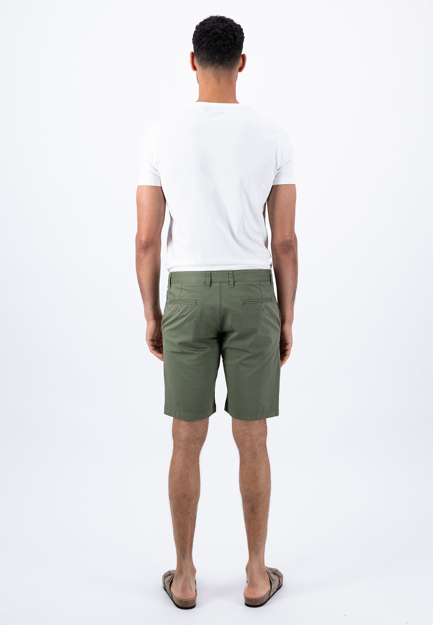 Fynch Hatton Basic Stretch Shorts - Olive
