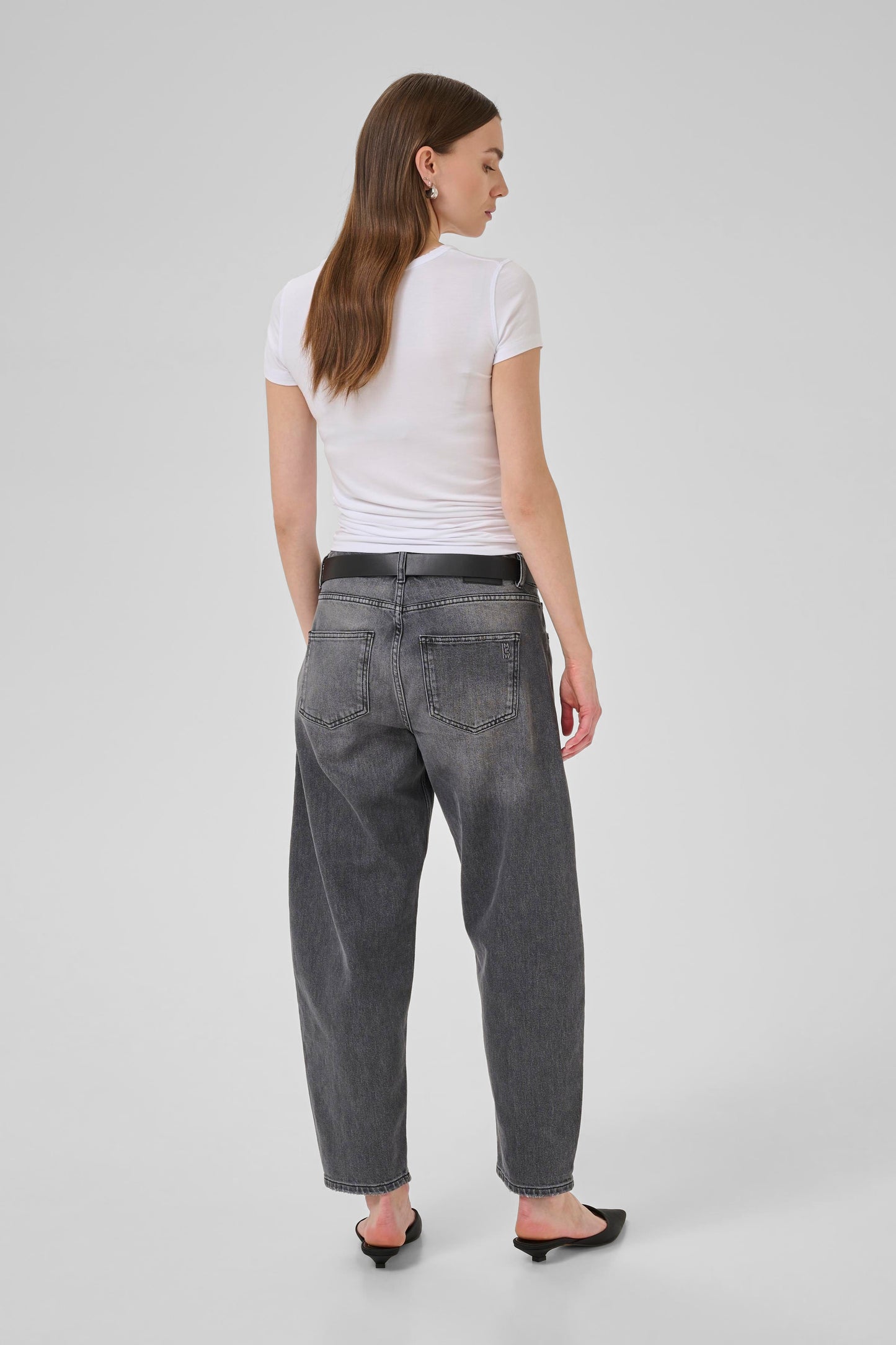 My Essential Wardrobe Baloo High Barrel - Dark Grey Wash