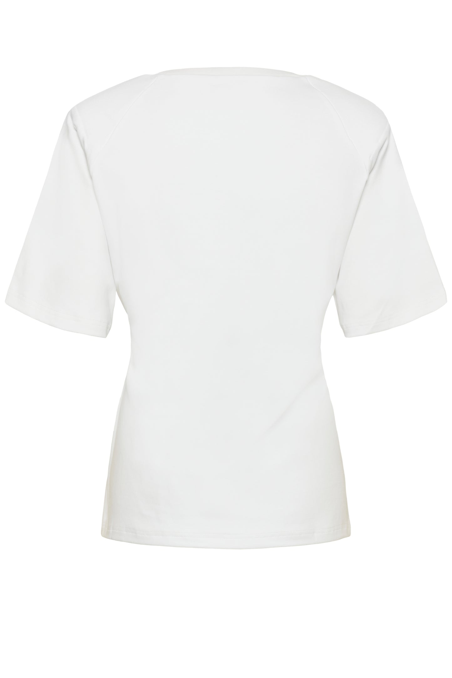 White t-shirt on a white background