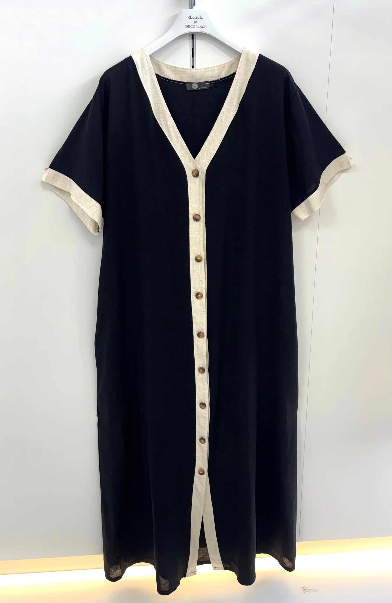 Deck Short Sleeve Dress - Black
