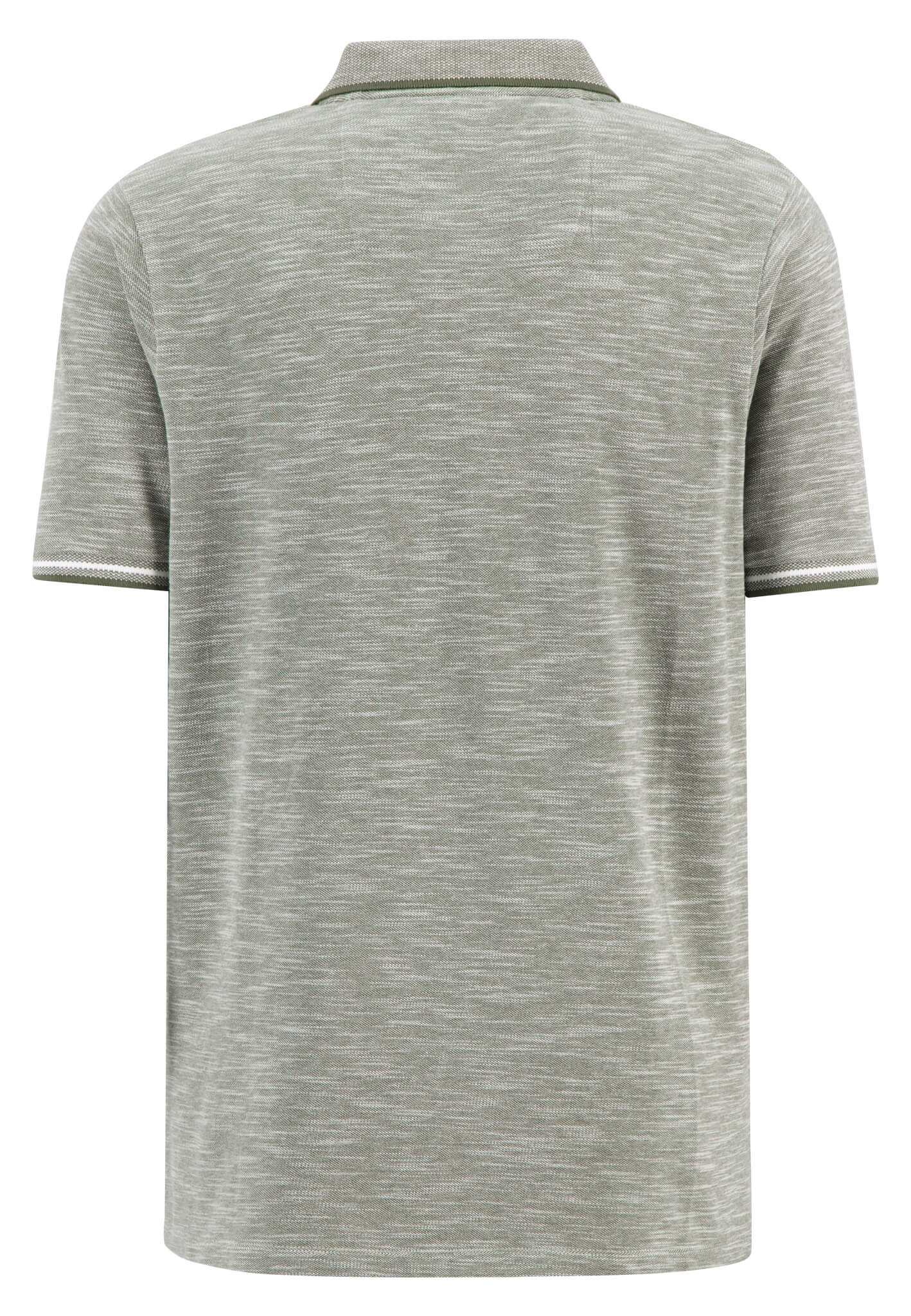 Fynch Hatton Slub Polo Shirt - Dusty Olive