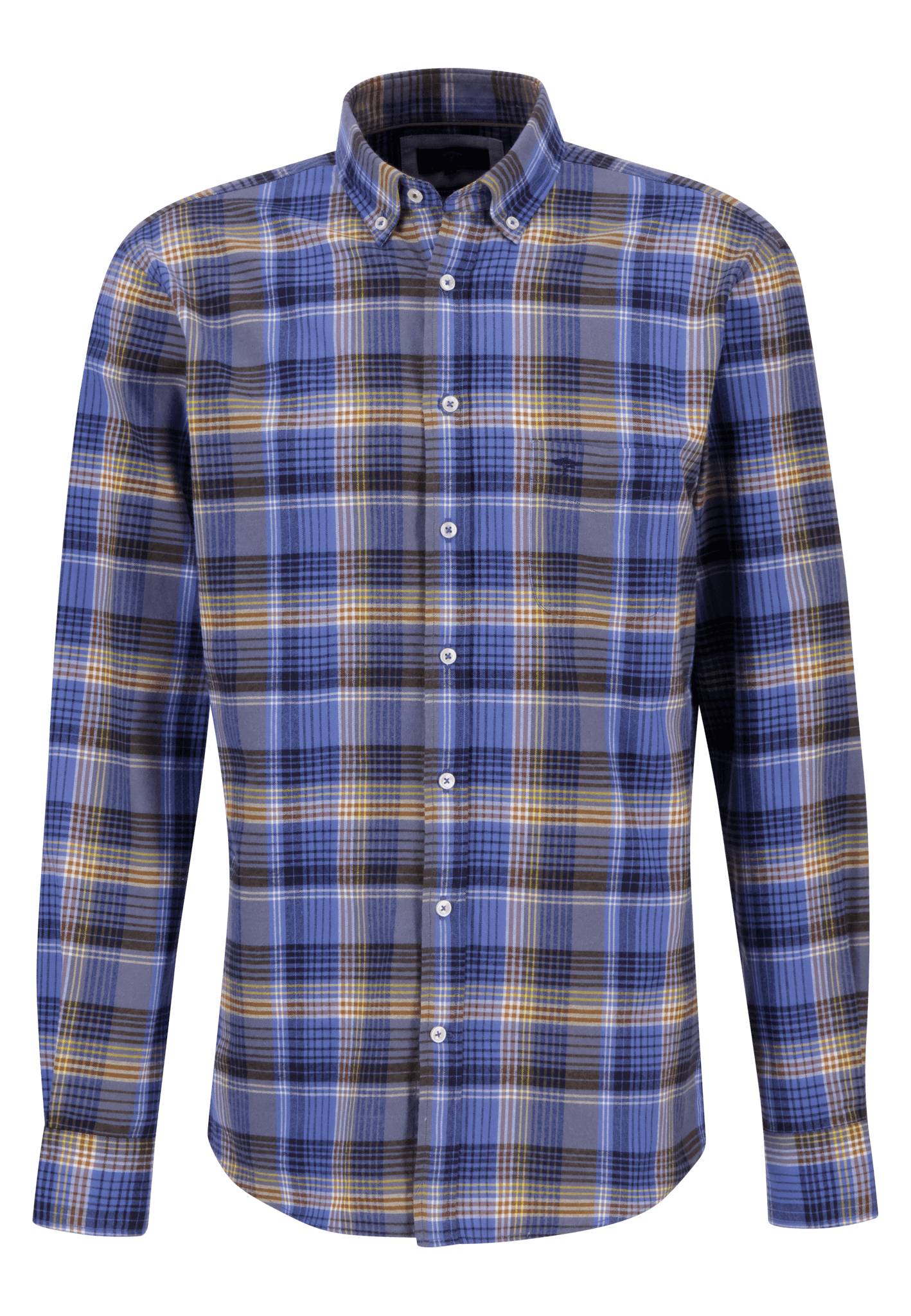 Fynch Hatton Check Long Sleeved Shirt - Deep Forest