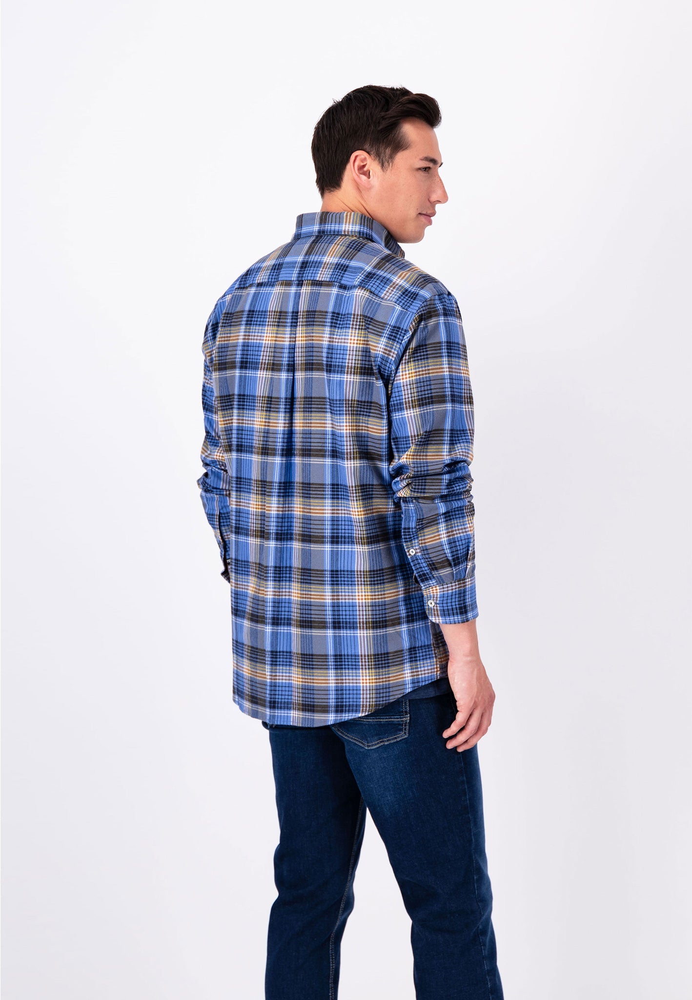 Fynch Hatton Check Long Sleeved Shirt - Deep Forest