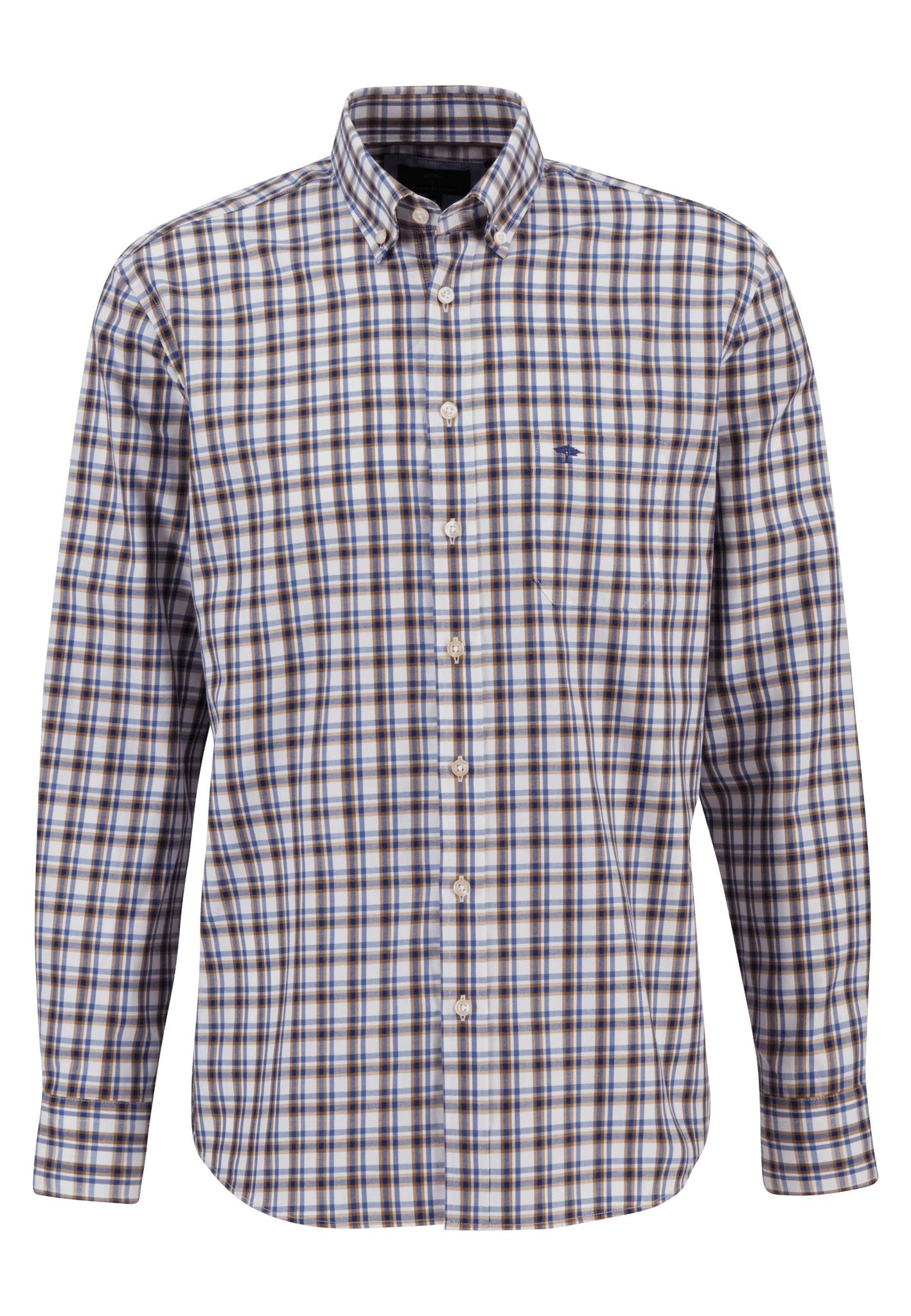 Fynch Hatton Check Shirt - Walnut Brown