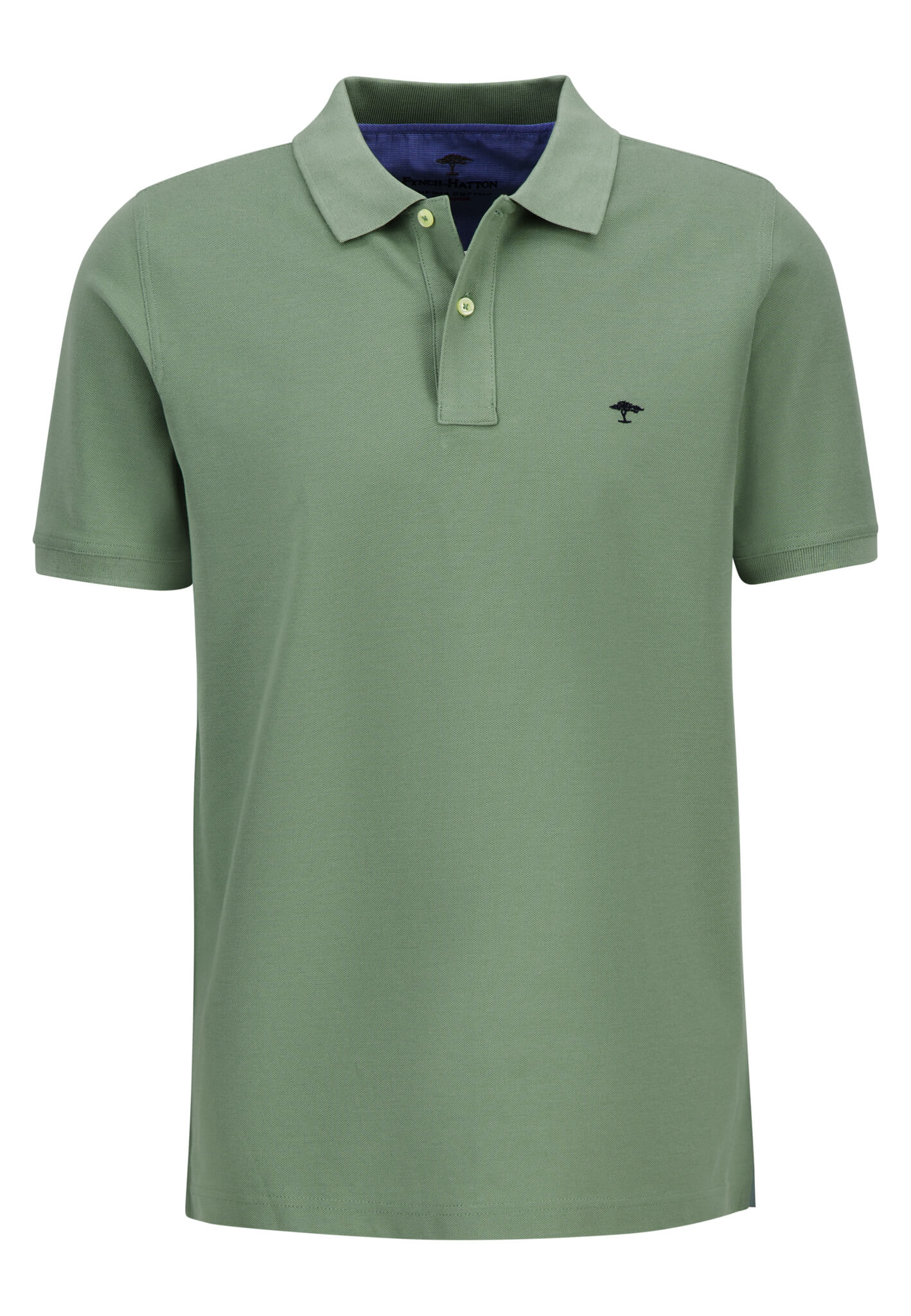Fynch Hatton Basic Cotton Polo - Spring Green