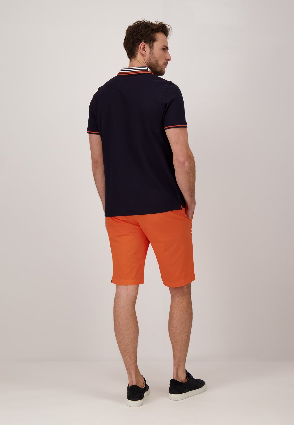 Fynch Hatton Casual Cotton Shorts - Tangerine