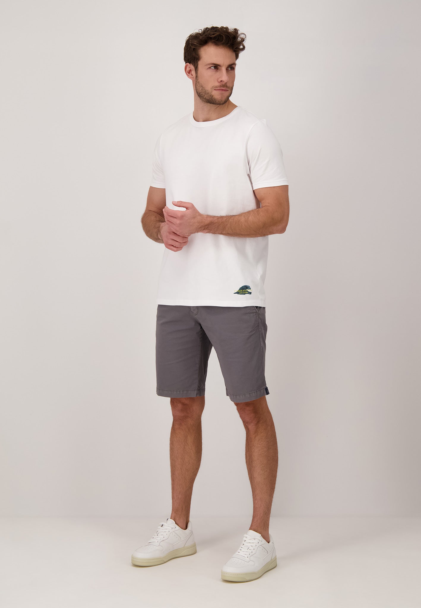 Fynch Hatton Basic Stretch Shorts - Steel