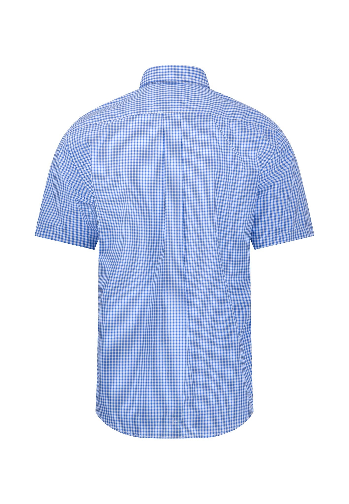 Fynch Hatton Vichy Checked S/S Shirt - Ocean