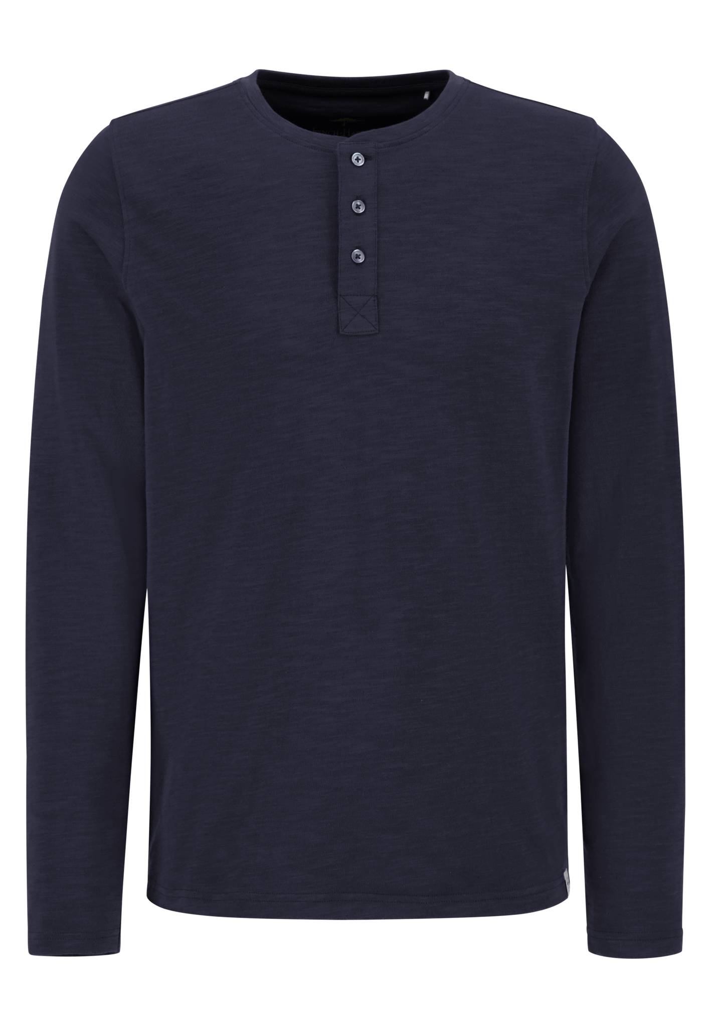 Fynch Hatton Long-Sleeve Henley -Navy