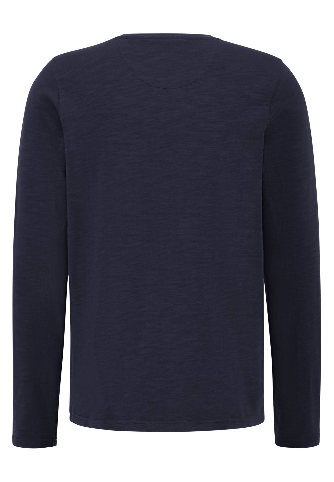 Fynch Hatton Long-Sleeve Henley -Navy