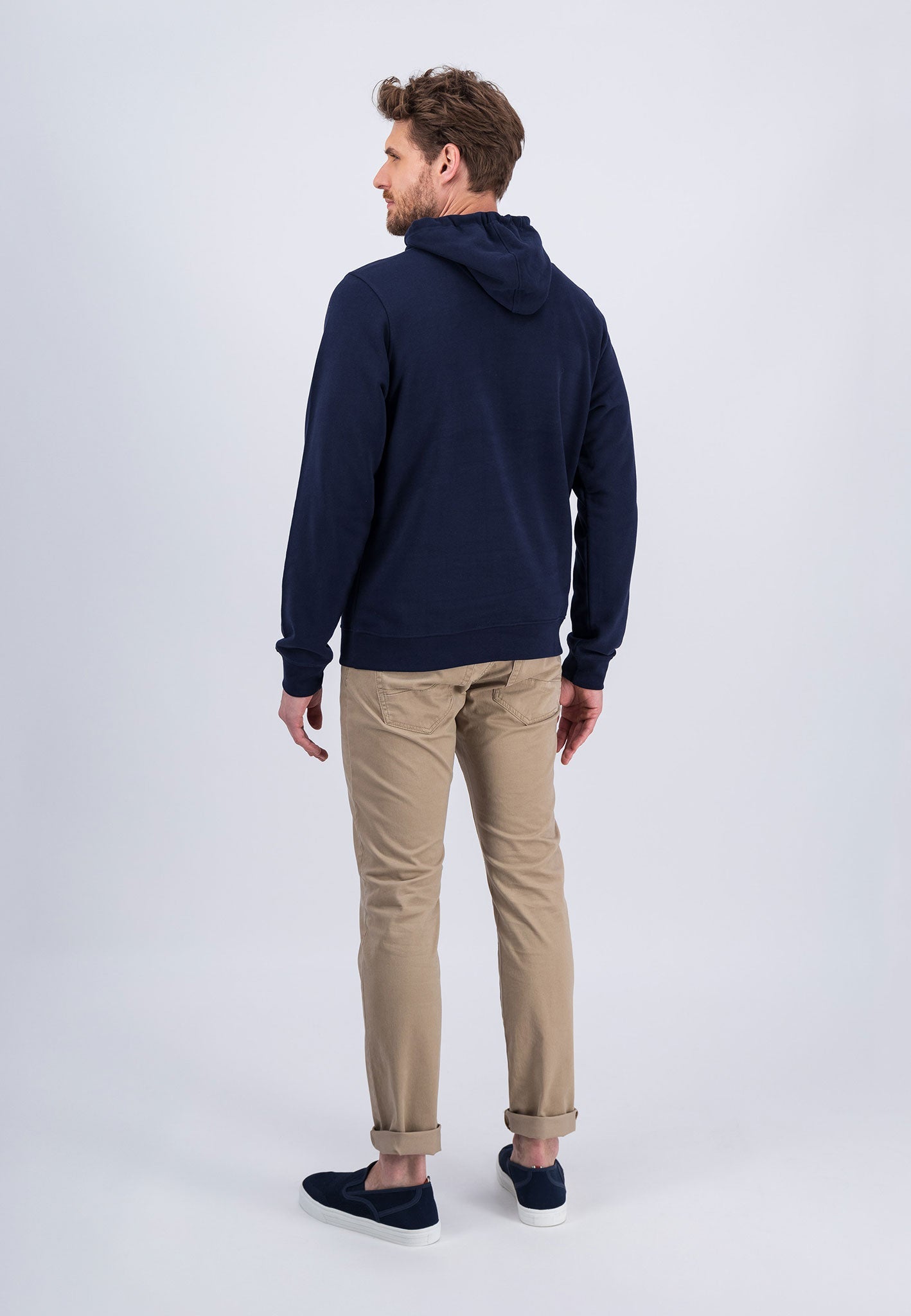 Fynch Hatton Logo Hoodie - Navy