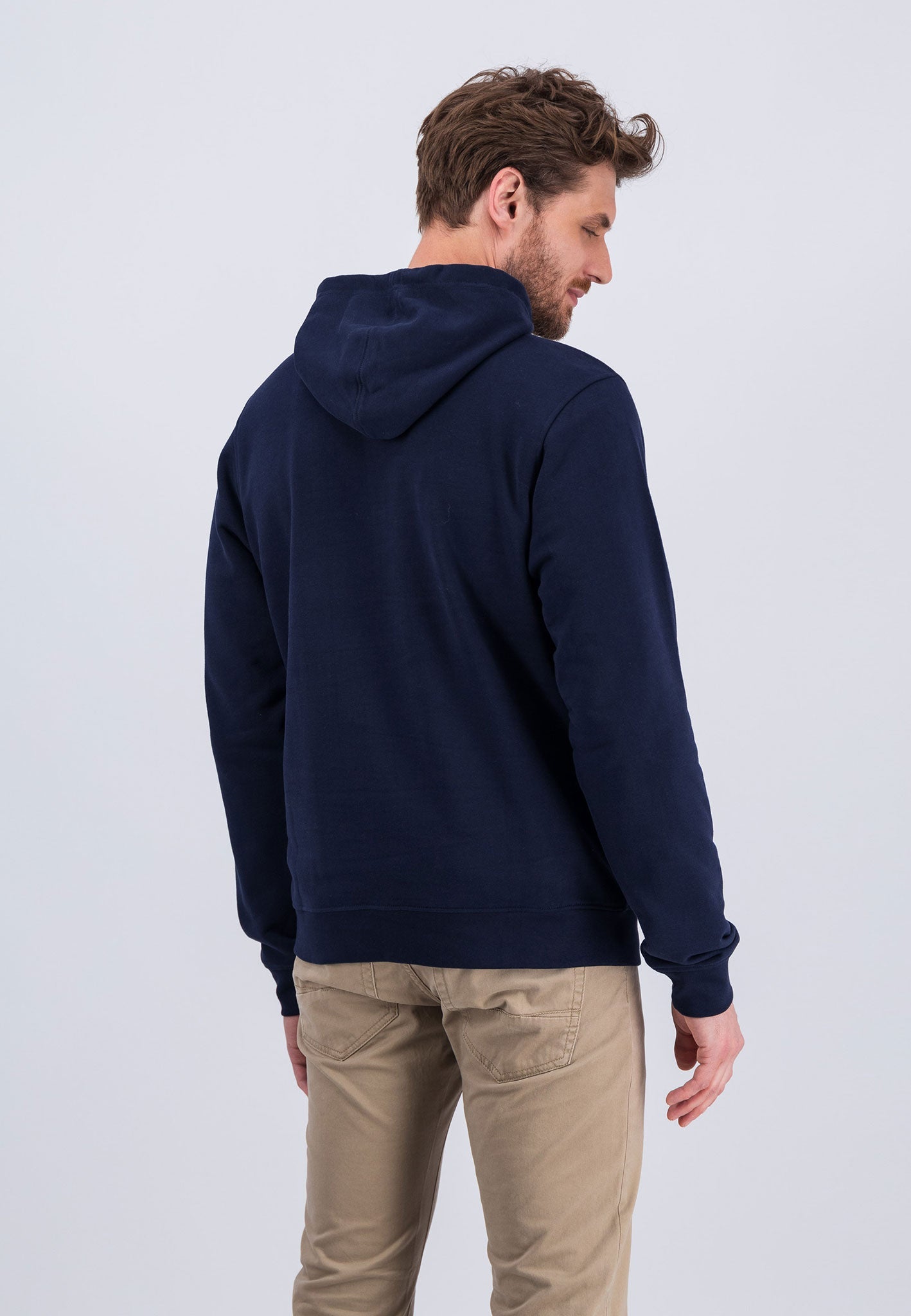 Fynch Hatton Logo Hoodie - Navy