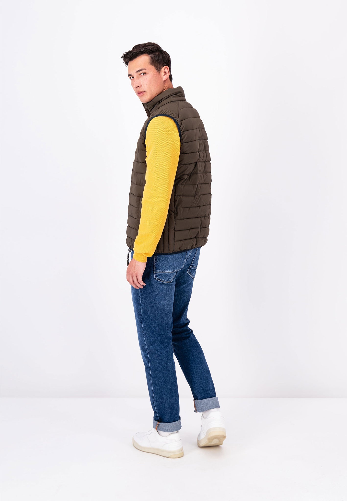 Fynch Hatton Quilted Gilet - Meadow Green