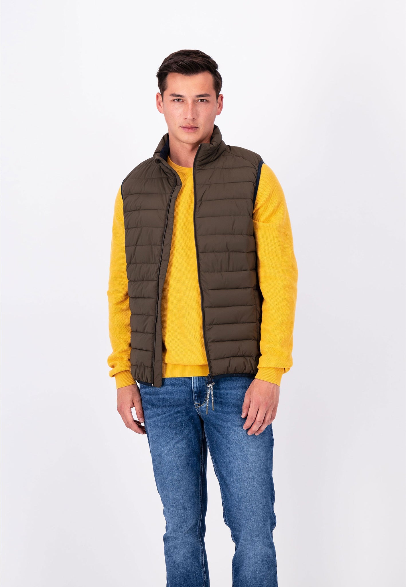 Fynch Hatton Quilted Gilet - Meadow Green