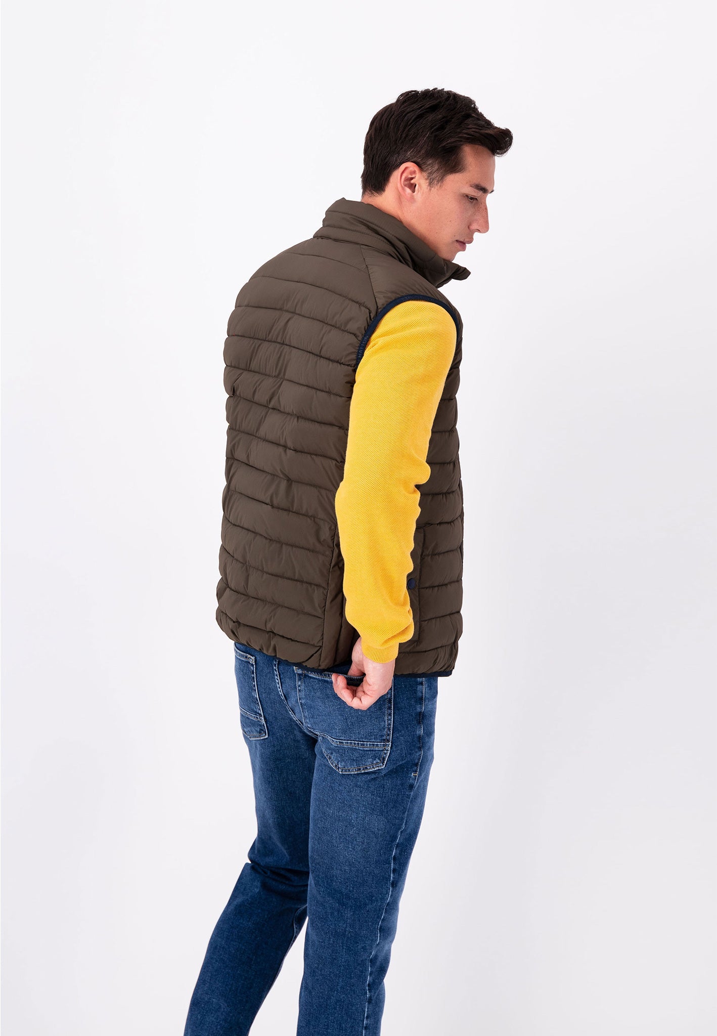Fynch Hatton Quilted Gilet - Meadow Green