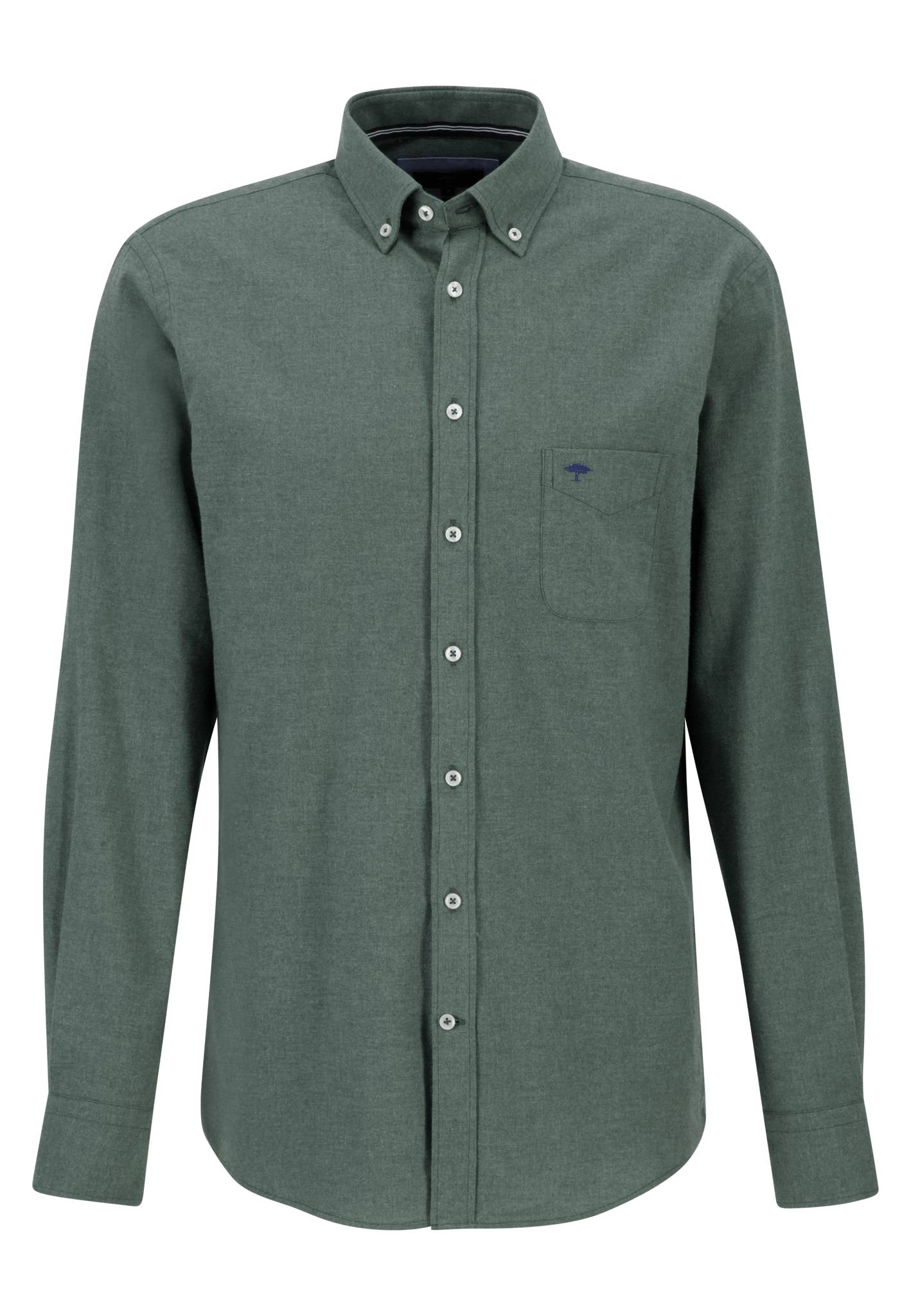 Fynch Hatton Premium Flannel Shirt - Sage Green