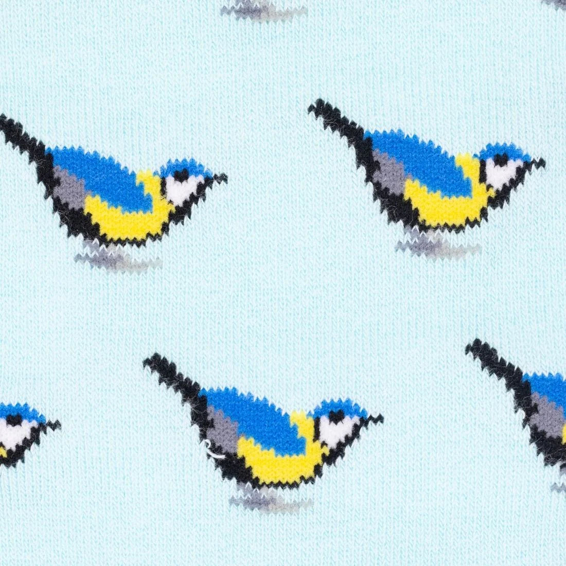 Swole Panda Bamboo Socks - Blue Tit Bird