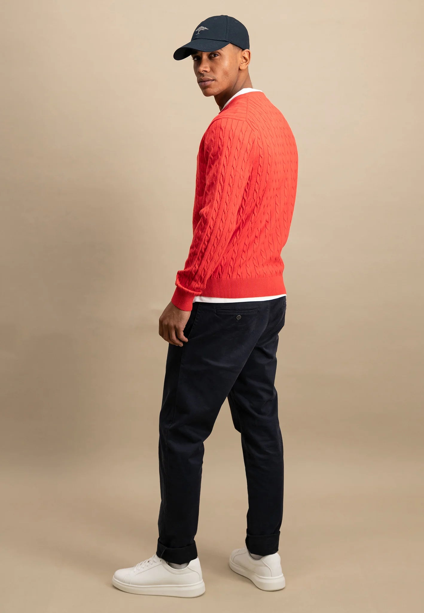 Fynch Hatton Cable Knit Sweater - Poppy Red
