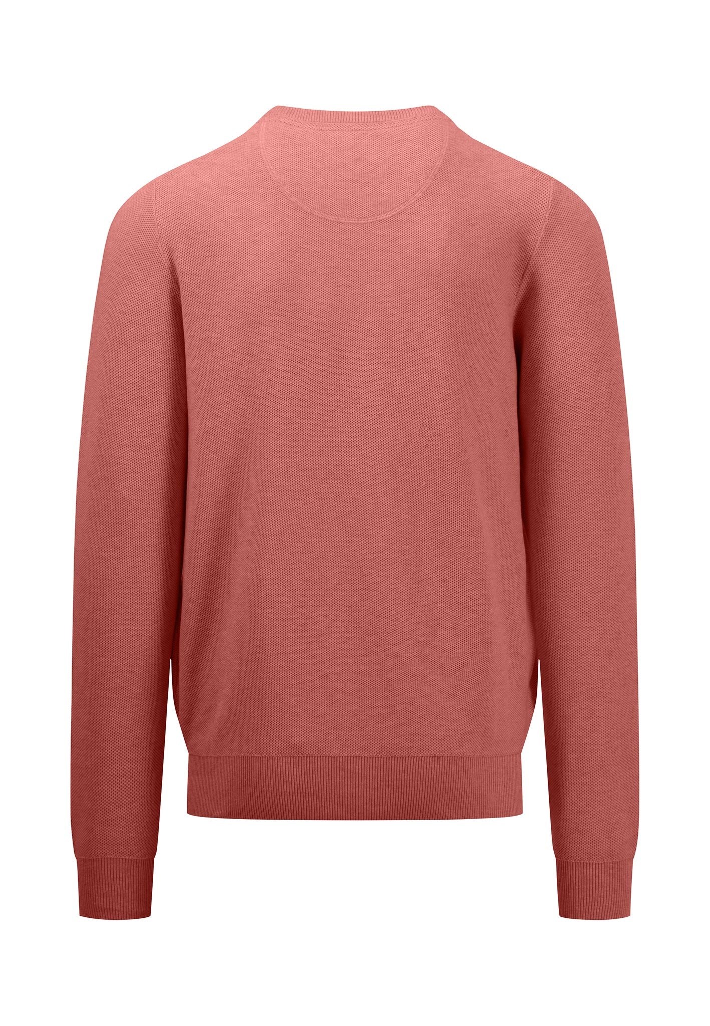 Fynch Hatton Round Neck Knit Jumper - Orient Red