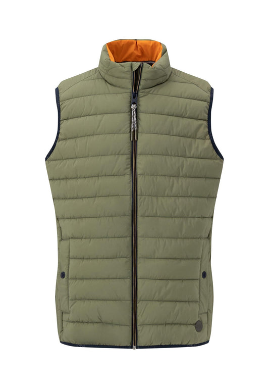 Fynch Hatton Basic Light Vest - Dusty Olive