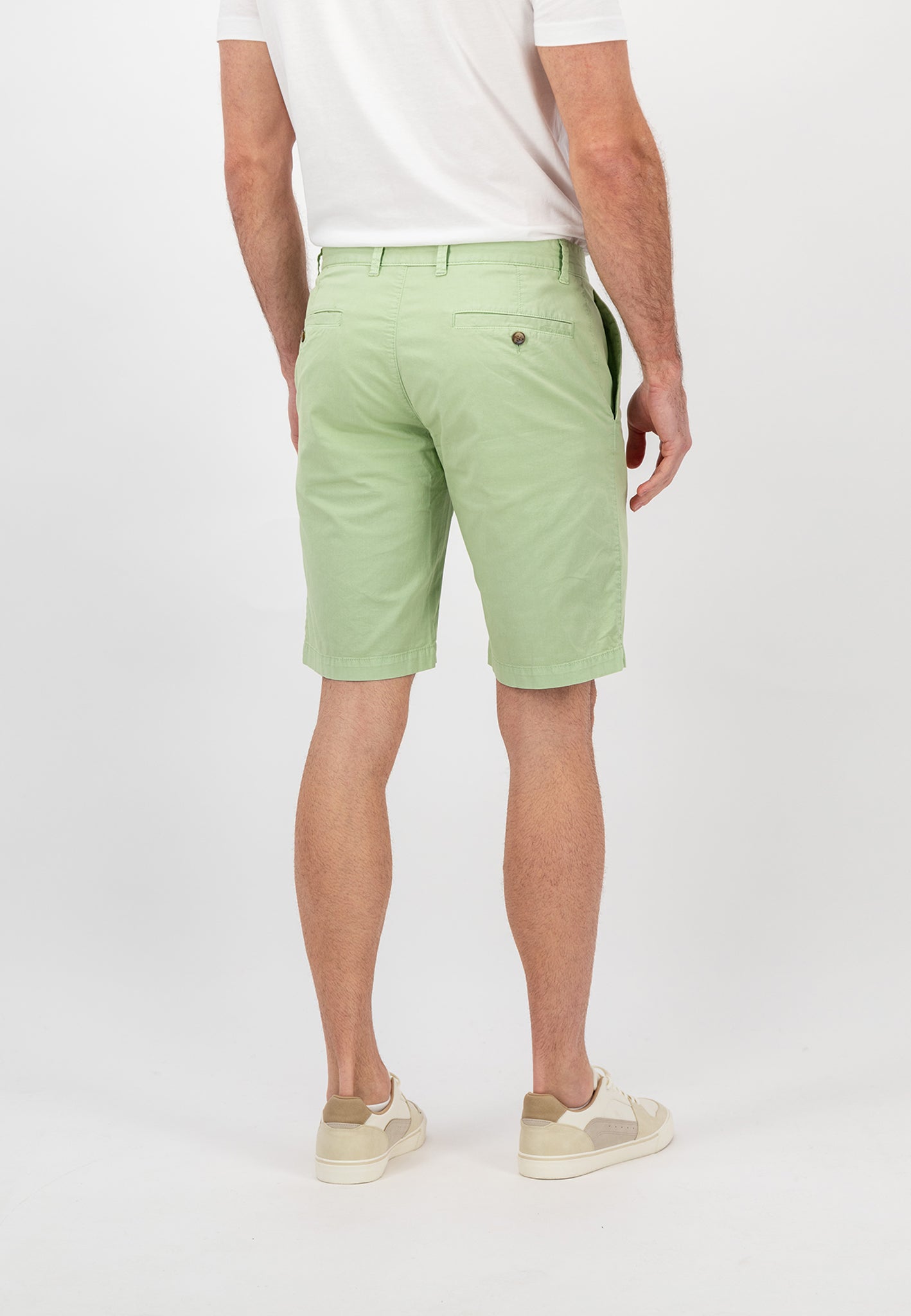 Fynch Hatton Summer Stretch Bermuda Shorts - Soft Green
