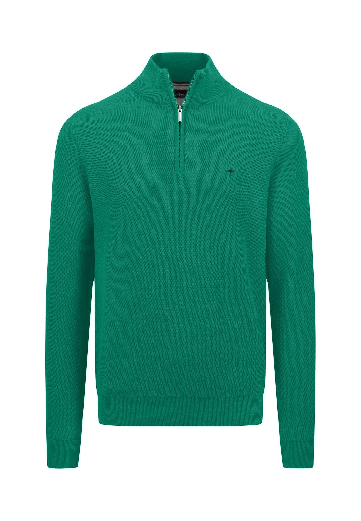 Fynch Hatton Half Zip Troyer - Grass Green