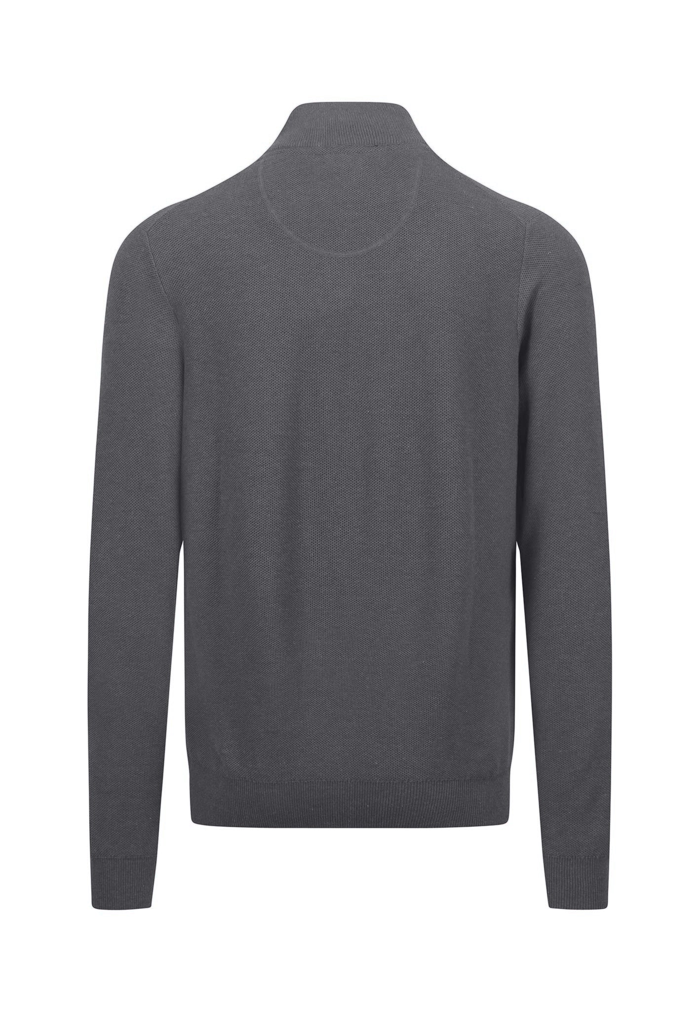Fynch Hatton Half Zip Troyer - Steel