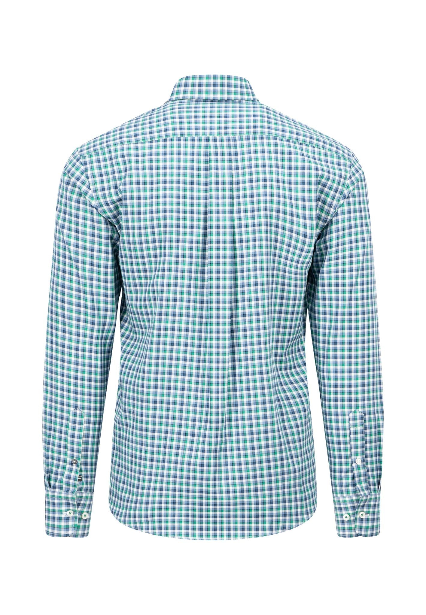 Fynch Hatton Long Small Combi Check - Grass Green