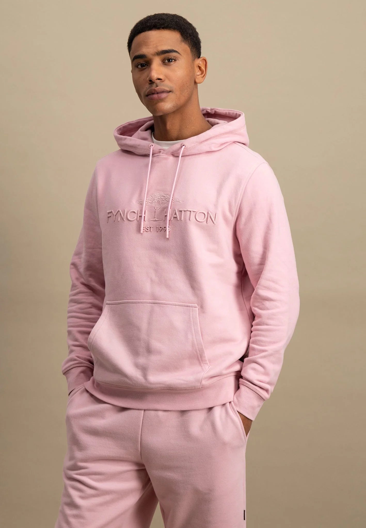 Fynch Hatton Logo Hoodie - Peony