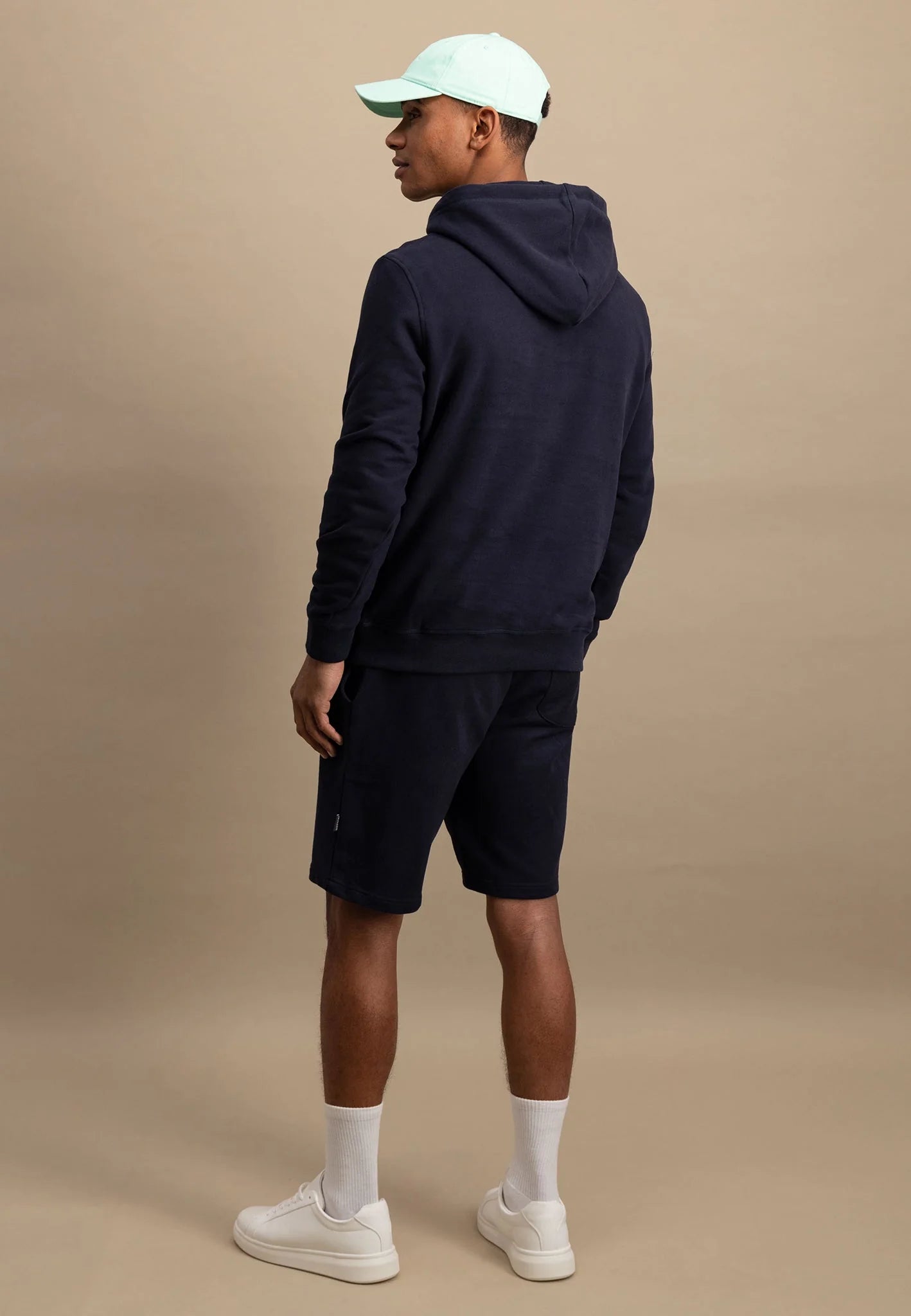 Fynch Hatton Logo Printed Hoodie - Navy