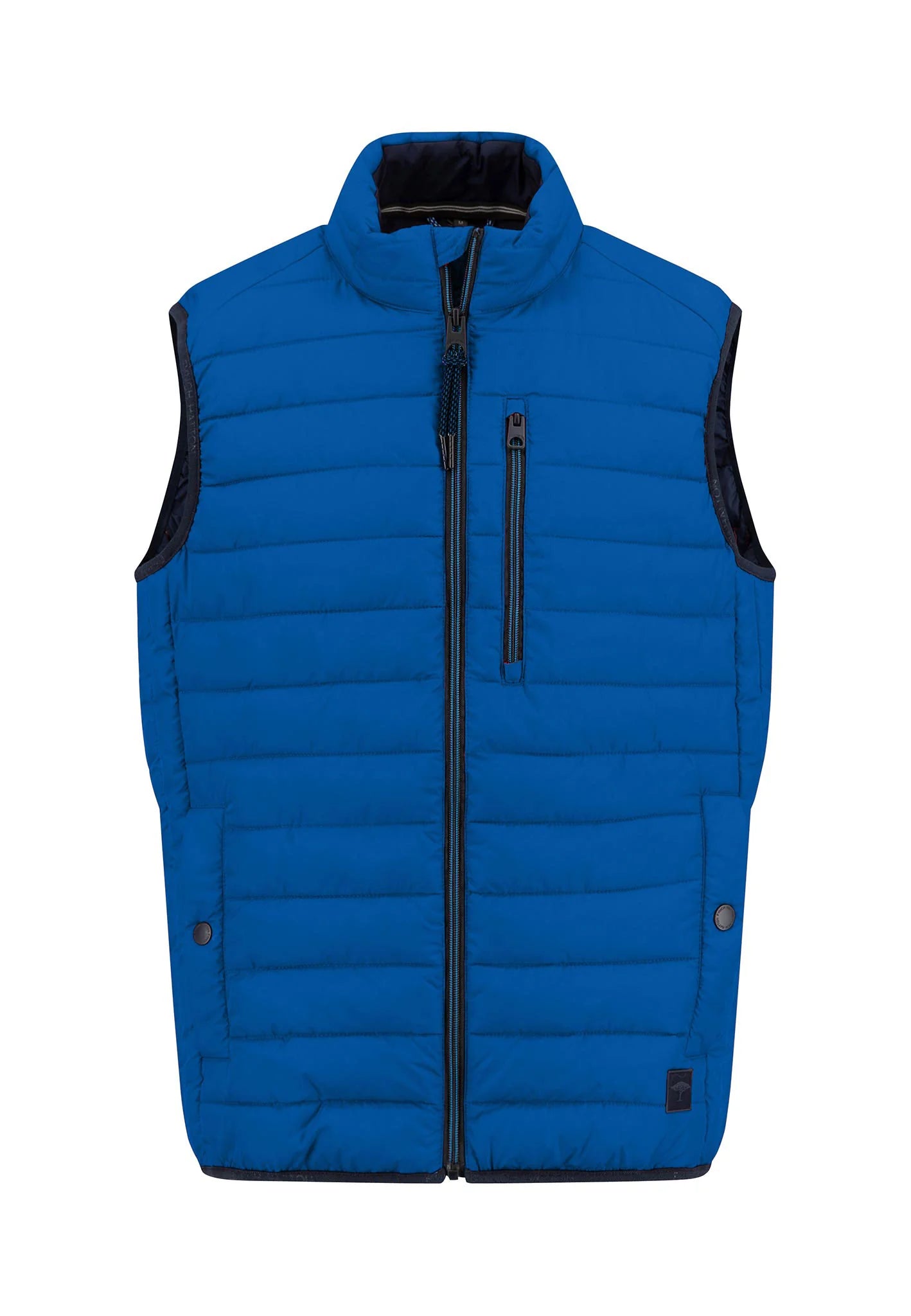 Fynch Hatton Light Weight Quilted Gilet - Strong Blue