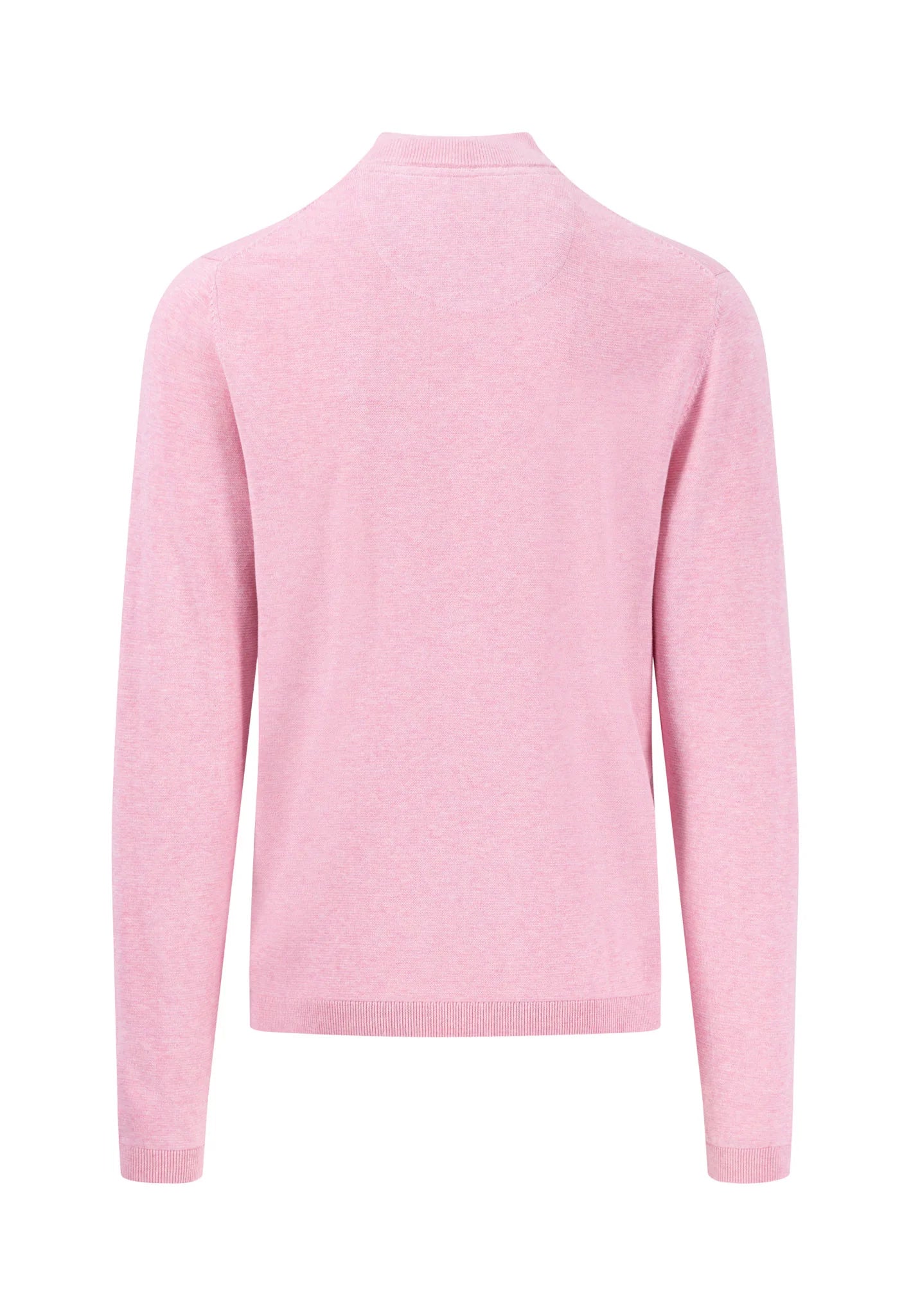 Fynch Hatton Cotton Troyer Zip Jumper - Peony