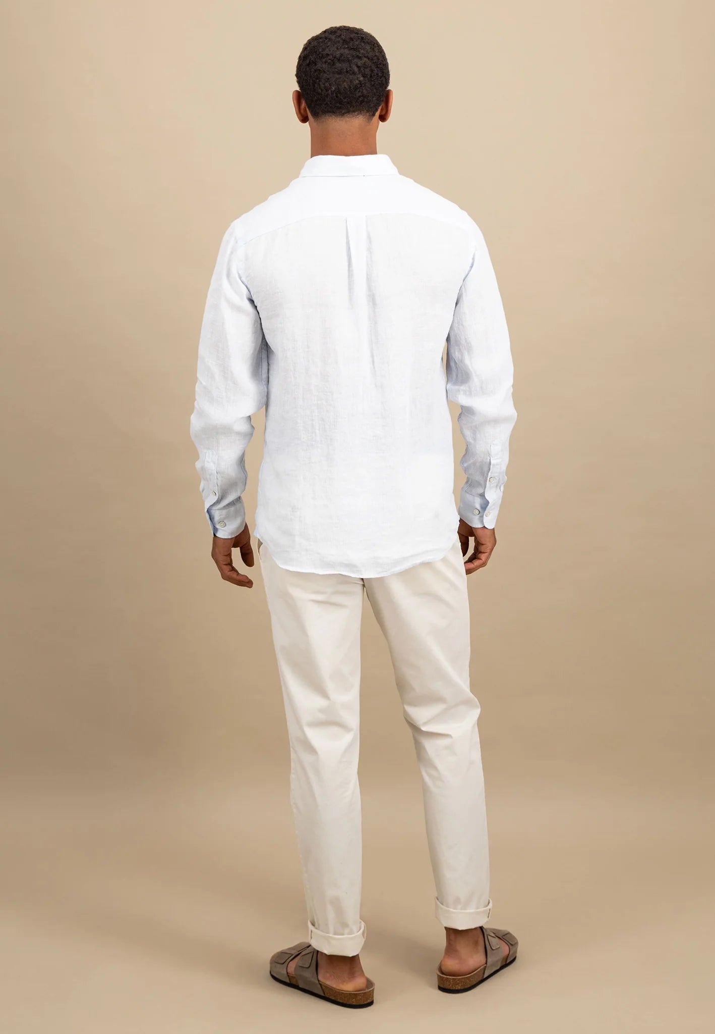 Fynch Hatton Linen Fine Stripe - Summer Breeze