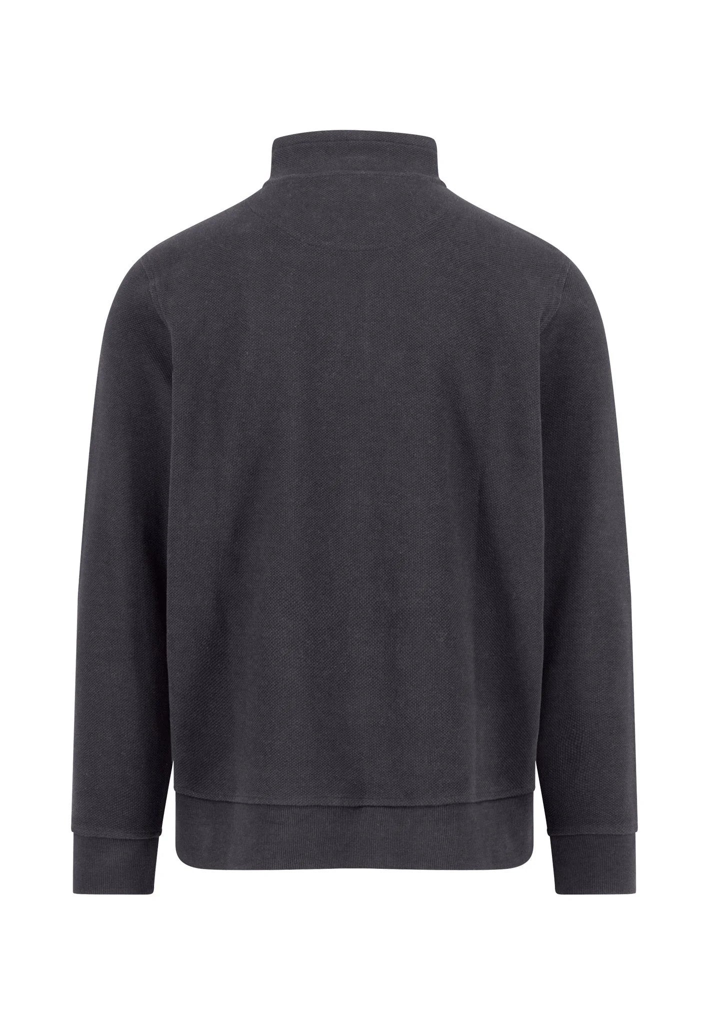 Fynch Hatton Troyer Structure 1/4 Zip - Navy Grey
