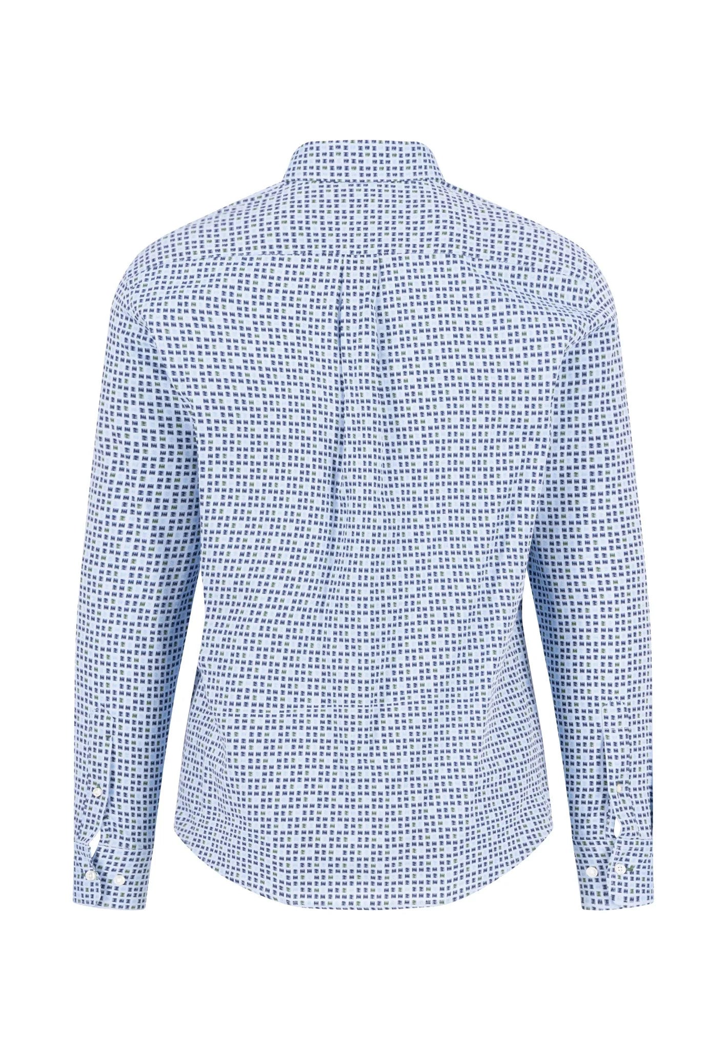 Fynch Hatton Combi Print Shirt - Dark Leaf