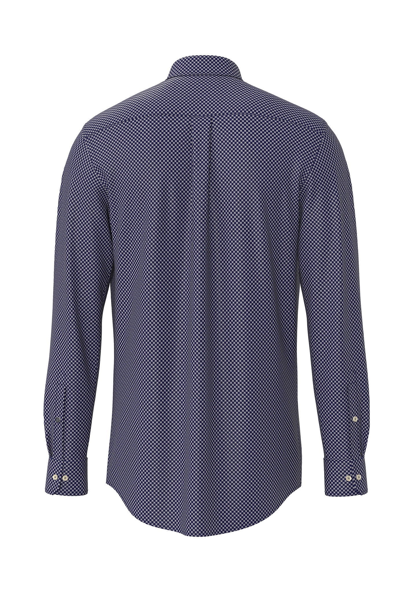 Fynch Hatton Flannel Print Shirt - Misty Blue