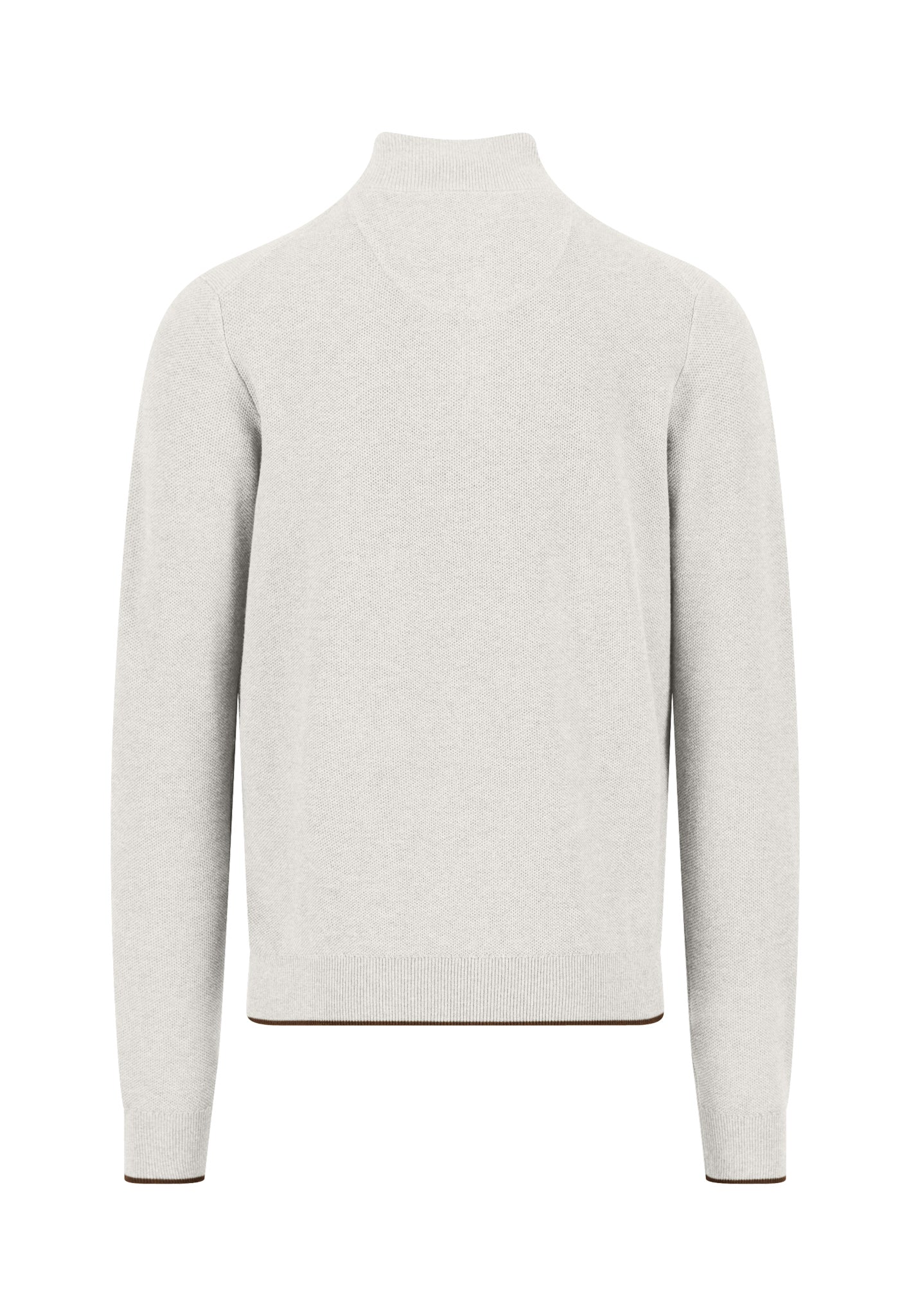 Fynch Hatton Troyer Button 1/4 Zip - Winter White