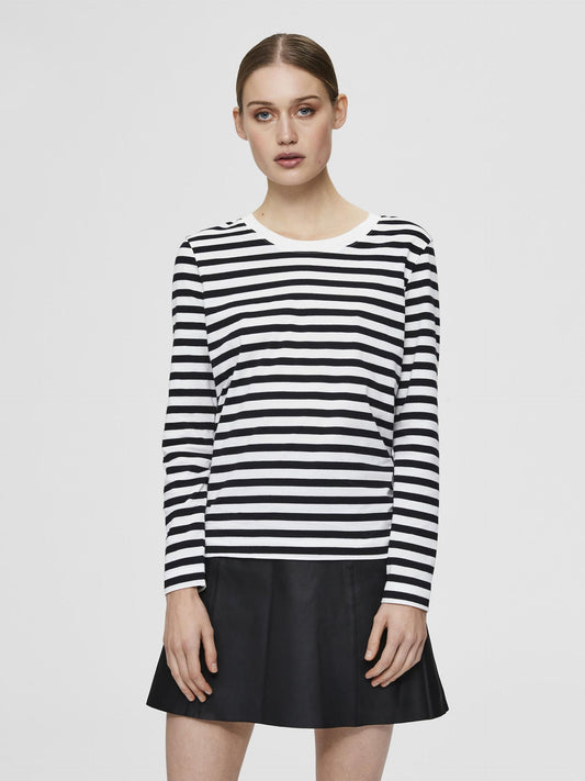 Selected Femme Striped Long Sleeved T-Shirt