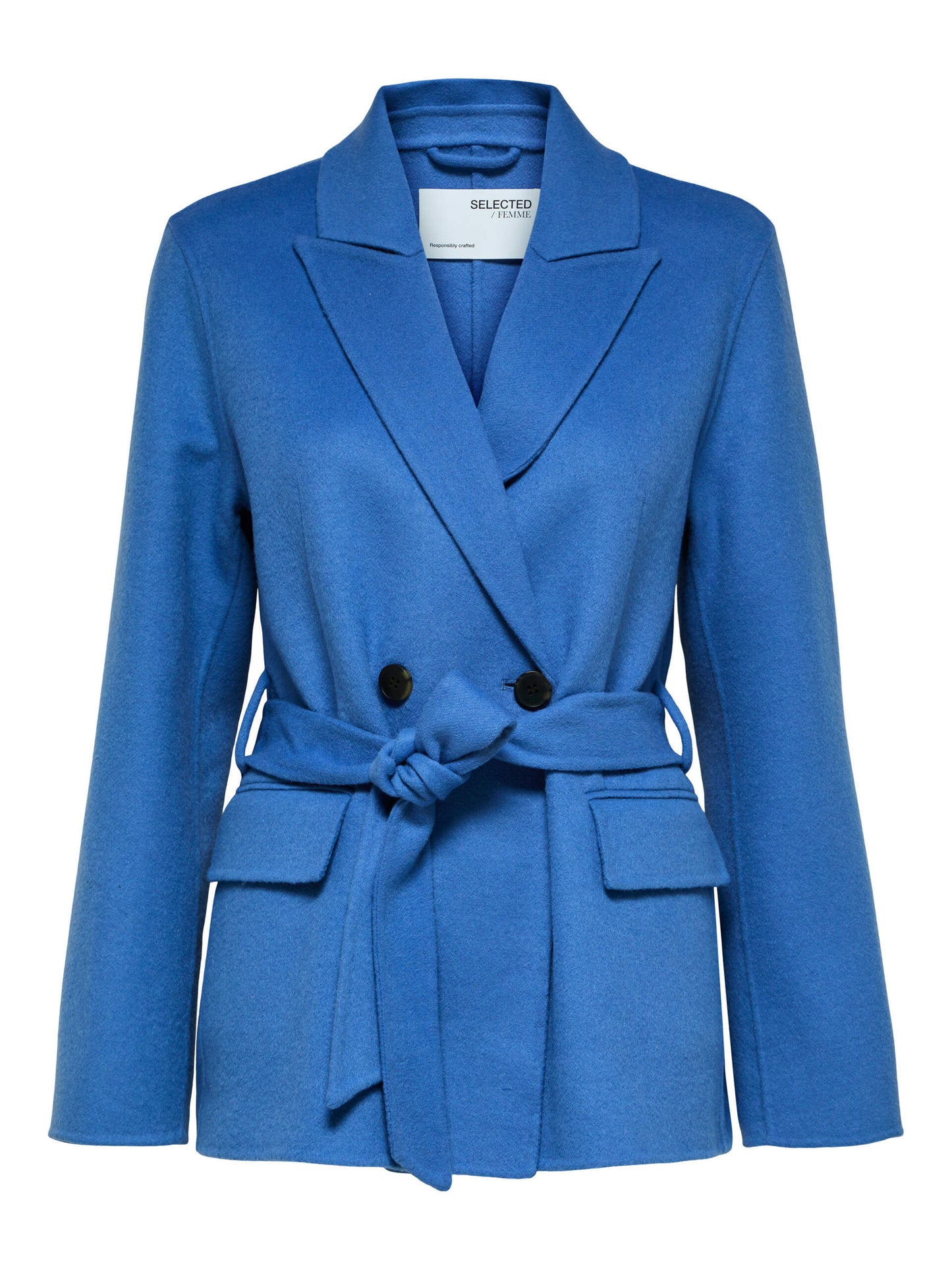 Selected Femme Tara Handmade Wool Jacket - Ultramarine