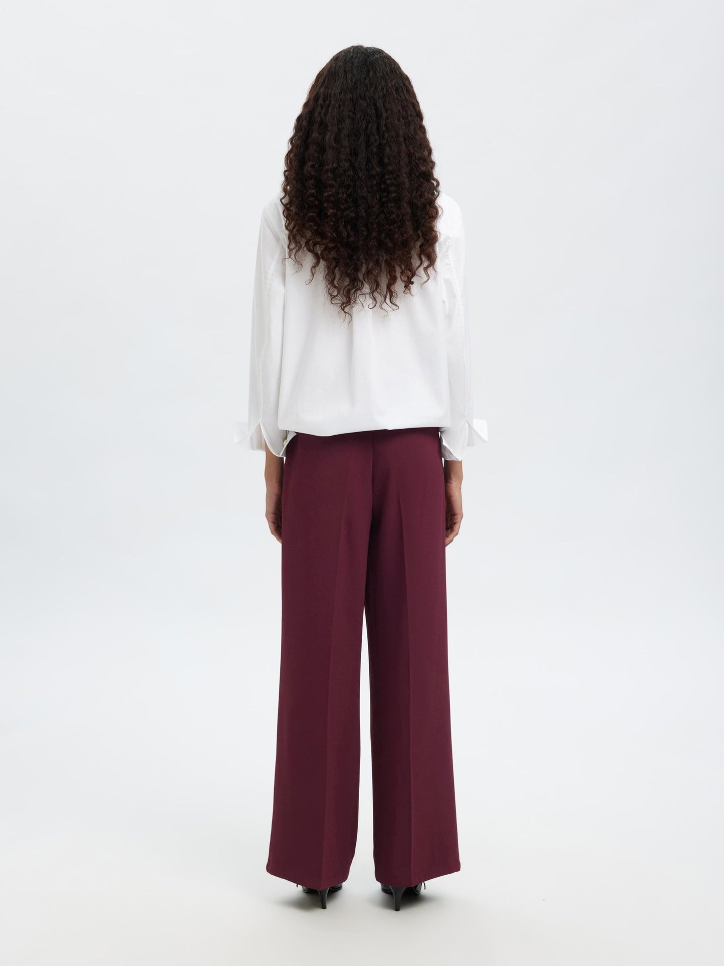 Selected Tinni Mid Rise Wide Pants - Fig