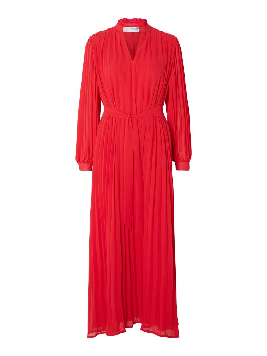 Selected Femme Darcie Ankle Plisse Dress - Ski Patrol