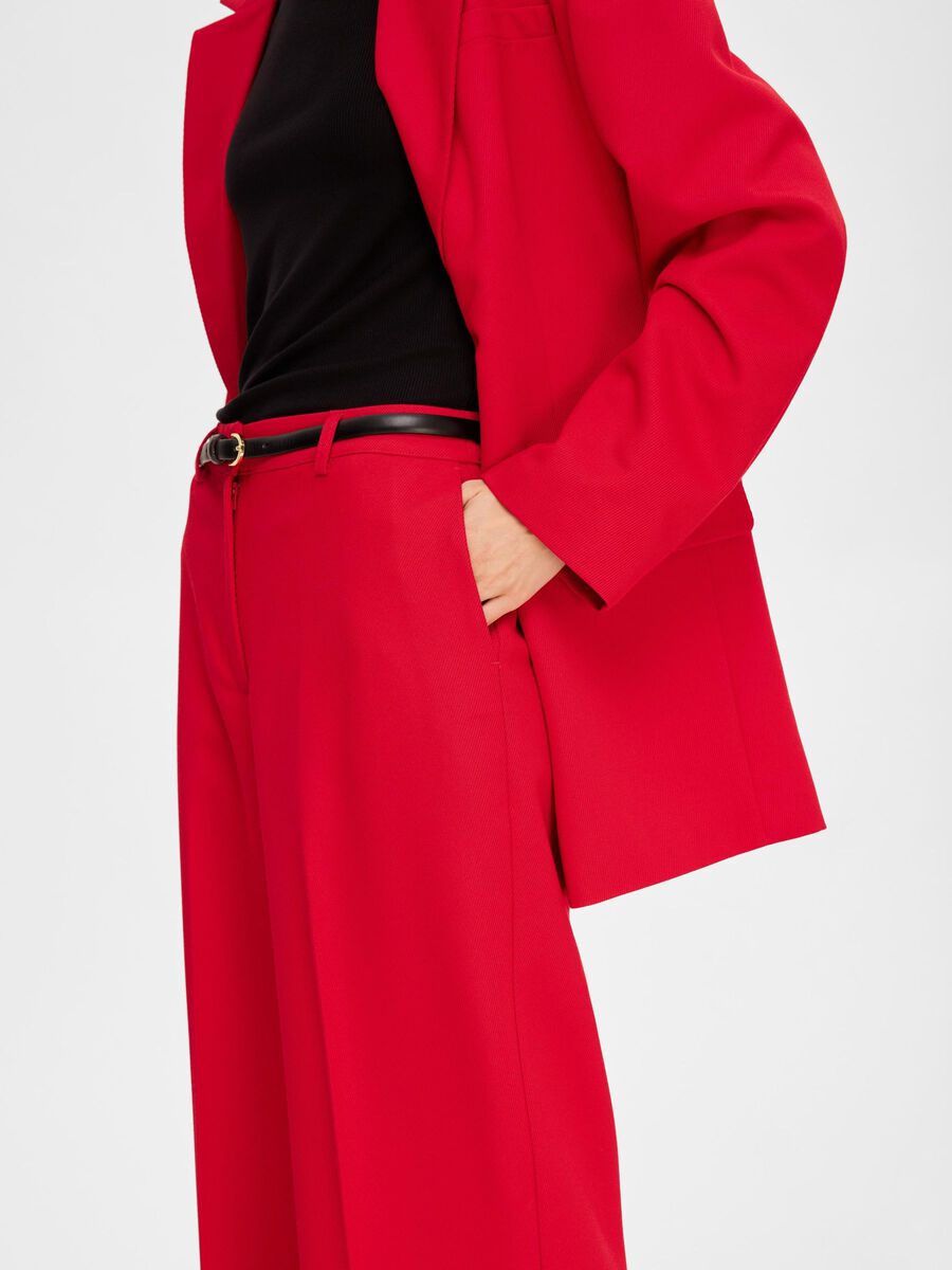 Selected Femme Maggie Wide-Leg Trousers - Ski Patrol