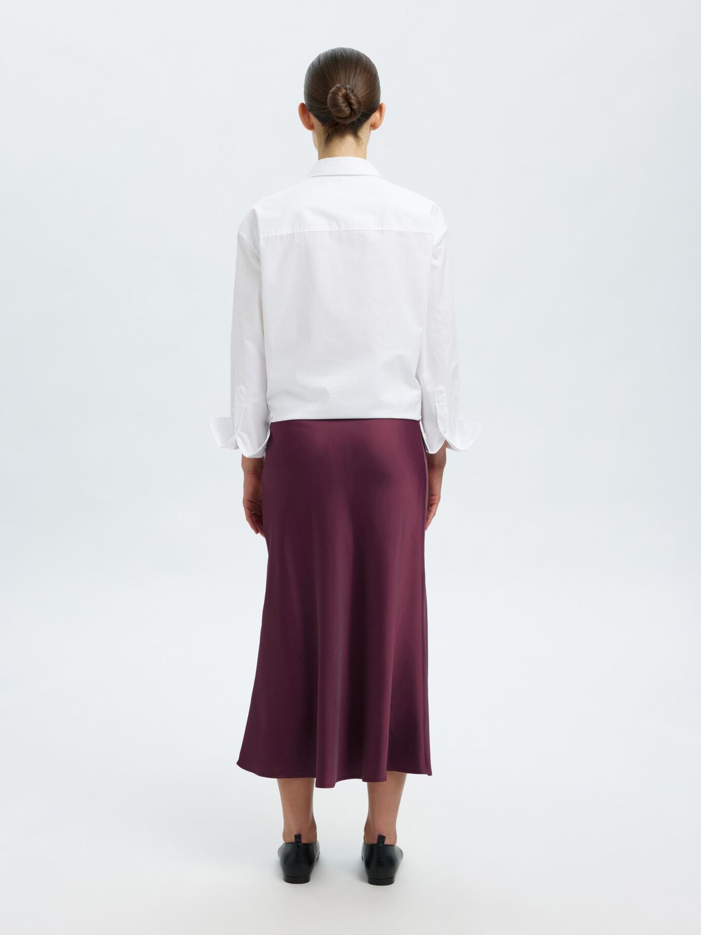 Selected Lena High Waist Midi Skirt - Fig