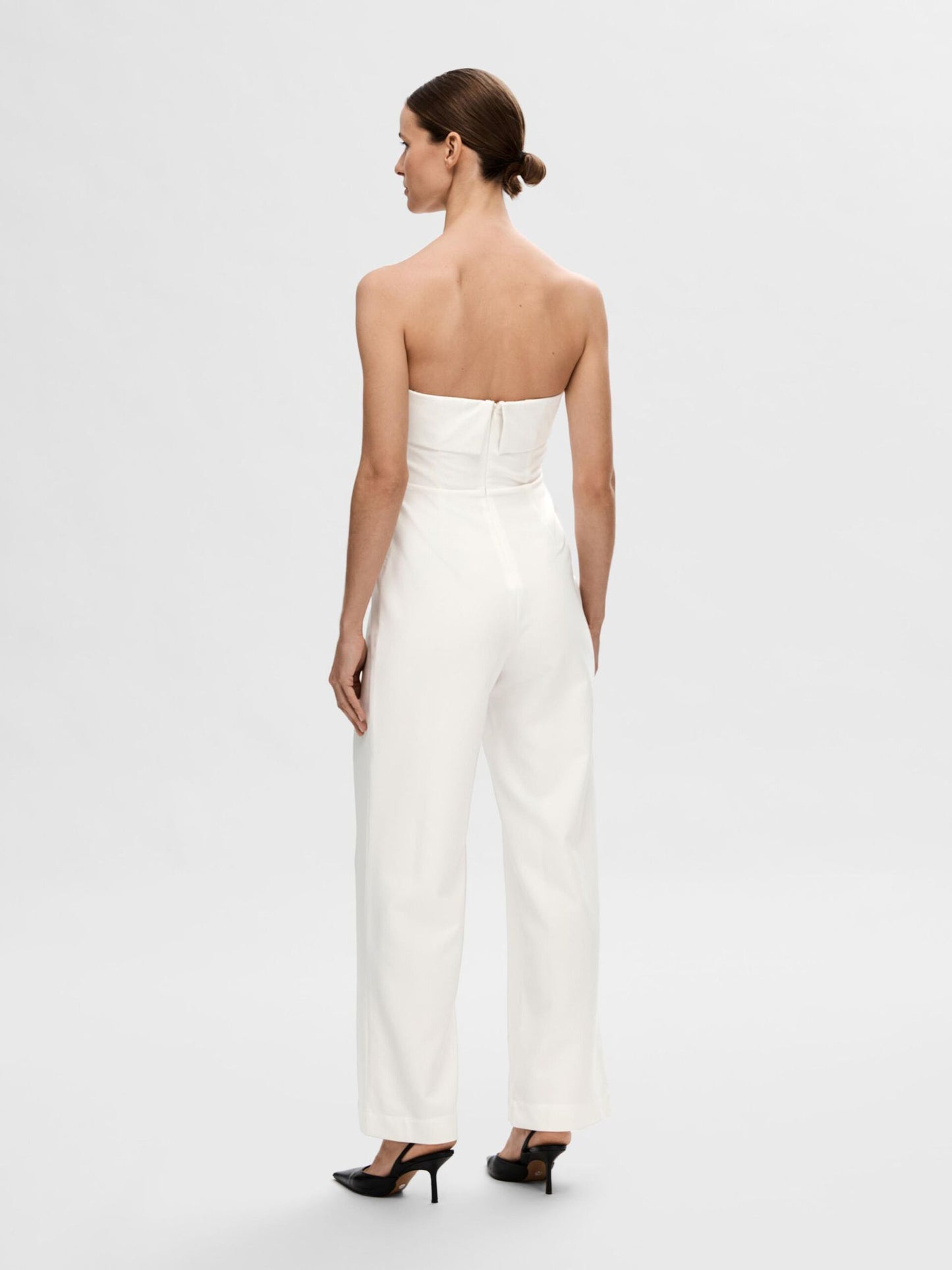 Selected Femme Vinelle Jumpsuit - Snow White