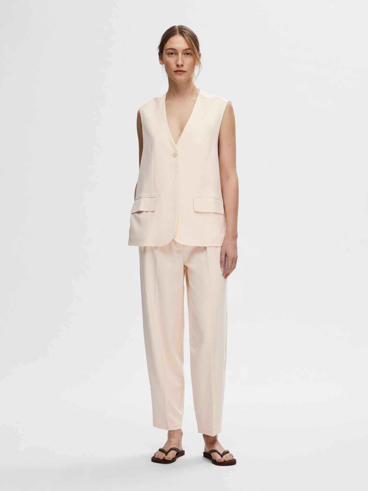 Selected Femme Oversized Waistcoat - Birch