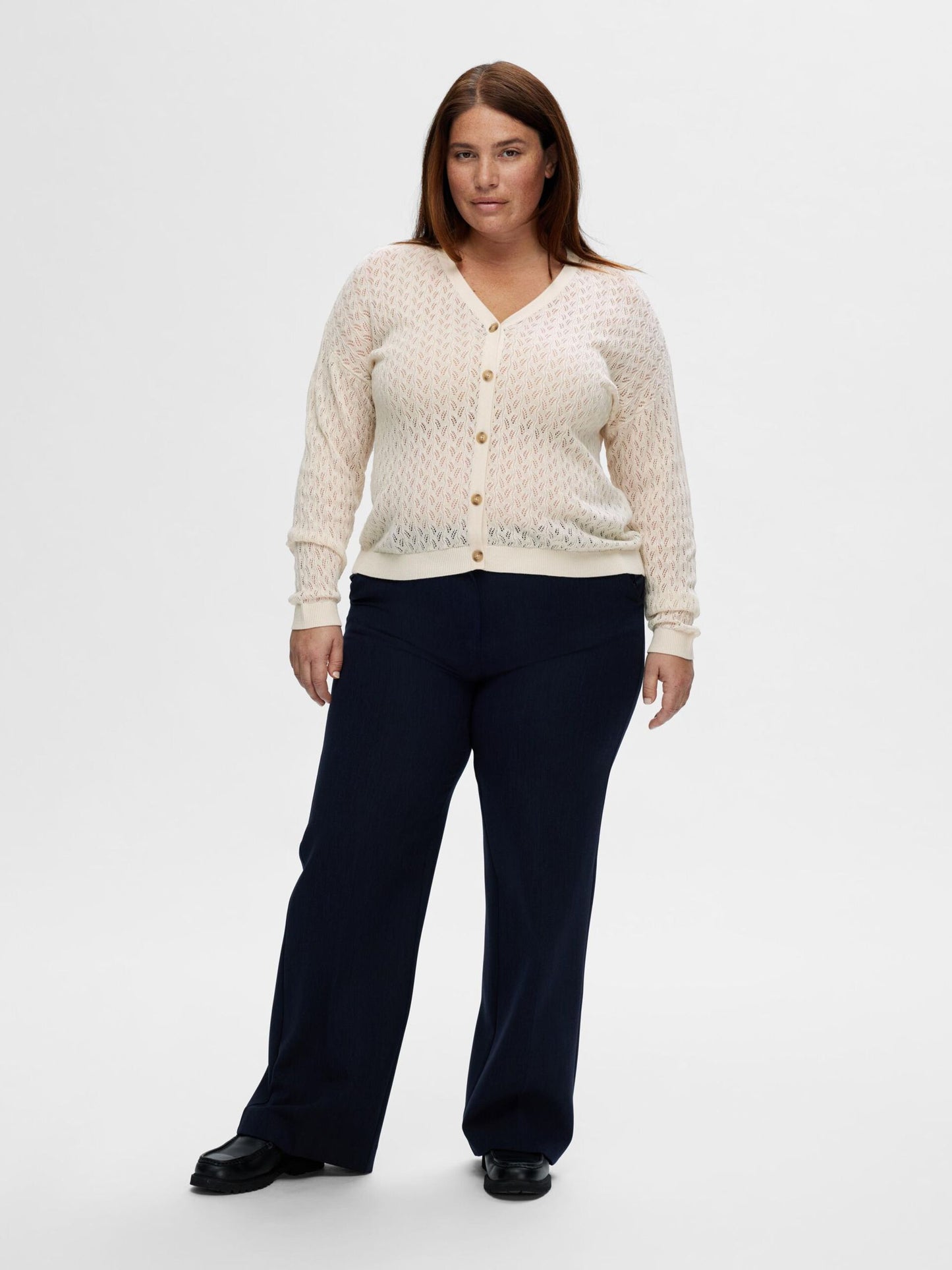Selected Femme Long-Sleeved Knitted Cardigan - Birch