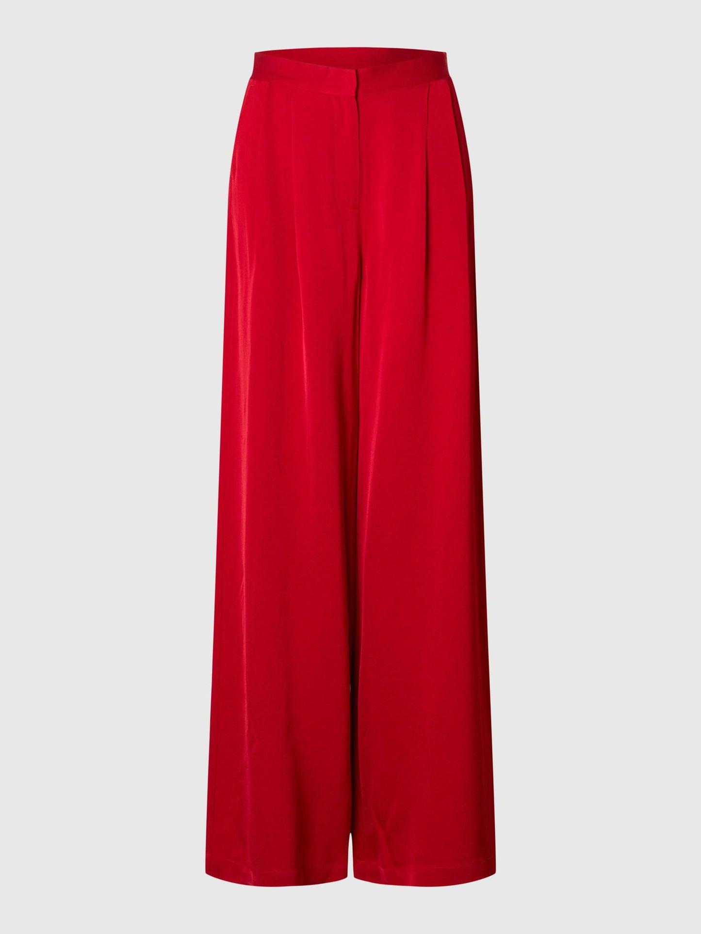 Selected Nore Wide Leg Pants - Equestrian Red