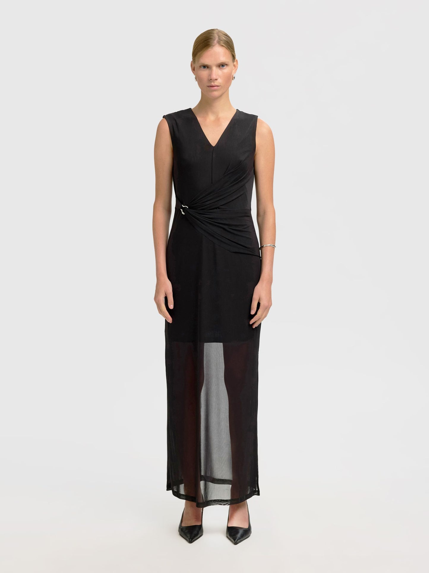 Selected Olga Slim Ankle Dress - Black