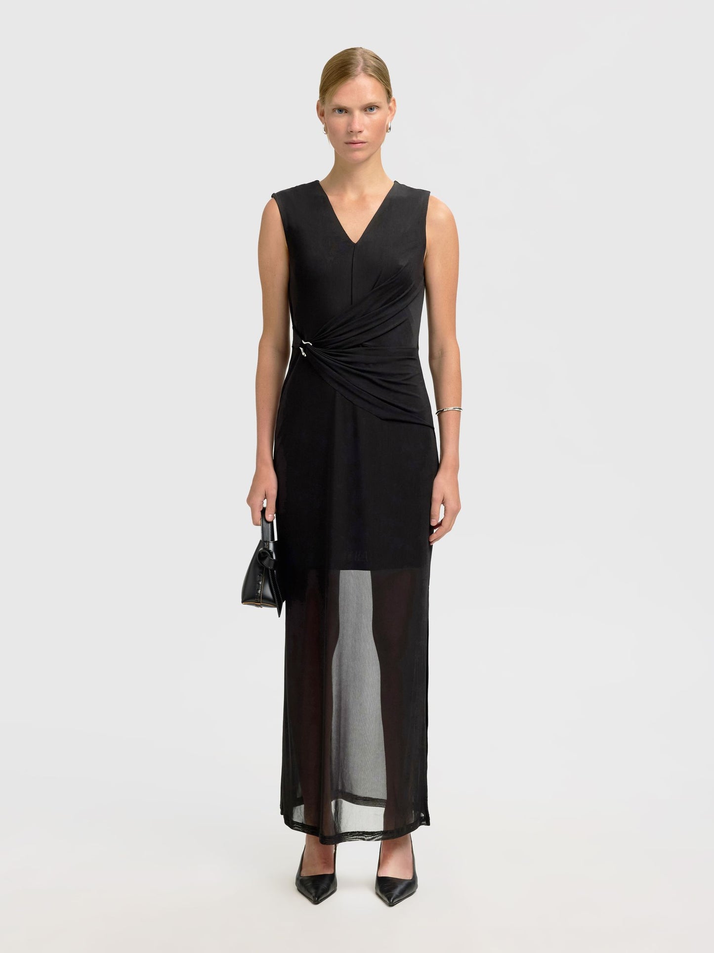 Selected Olga Slim Ankle Dress - Black